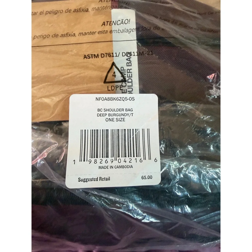 The North Face Base Camp Shoulder Bag Deep Burgundy NF0A8BK6 Crossbody Messenger - Picture 11 of 11